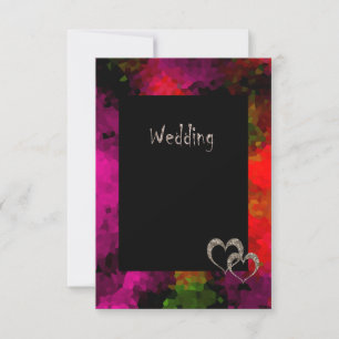 Abstract, elegant, mosaic, mosaic pattern, crystal invitation