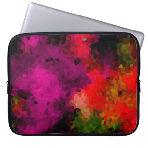 Abstract, elegant, mosaic, mosaic pattern, crystal laptop sleeve