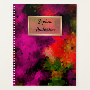 Abstract, elegant, mosaic, mosaic pattern, crystal planner
