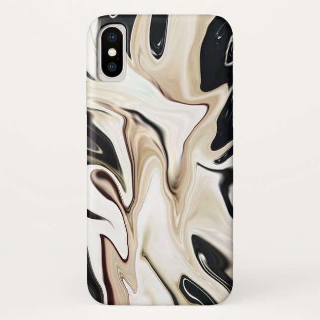 Abstract elegant retro colours digital fluid Case-Mate iPhone case (Back)