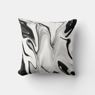 Abstract elegant retro colours digital fluid cushion