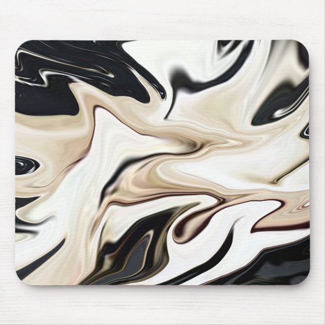 Abstract elegant retro colours digital fluid mouse pad (Front)