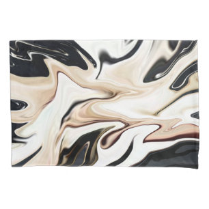 Abstract elegant retro colours digital fluid pillowcase