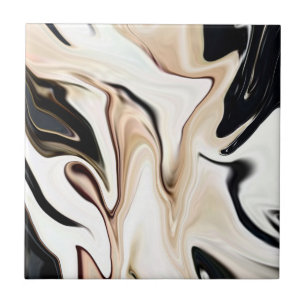 Abstract elegant retro colours digital fluid textu ceramic tile