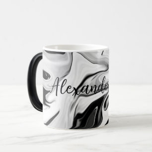 Abstract elegant retro colours digital fluid textu magic mug