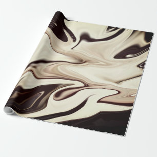 Abstract elegant retro colours digital fluid textu wrapping paper