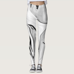 Abstract elegant retro colours digital leggings