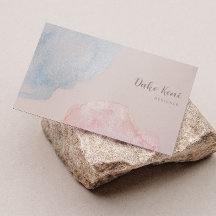 Abstract Elegant Shimmery Watercolor Business Card