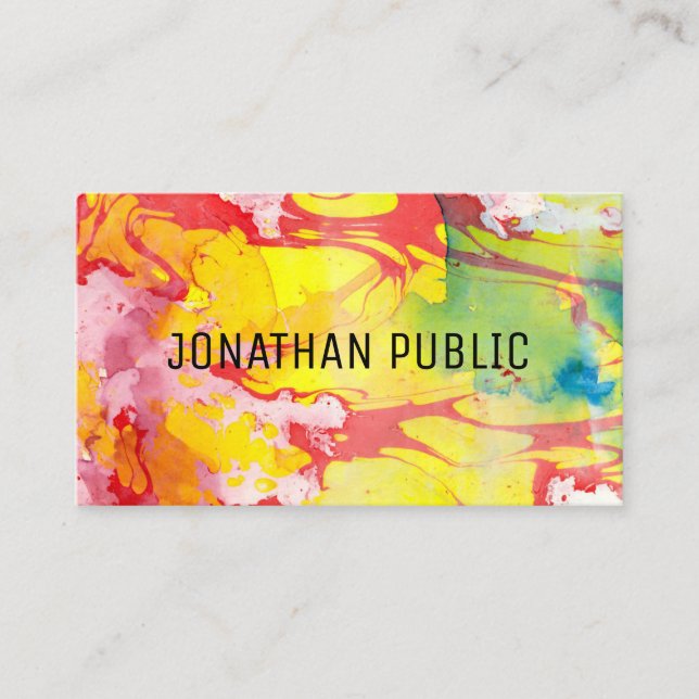 Abstract Elegant Template Professional Modern Business Card (Front)