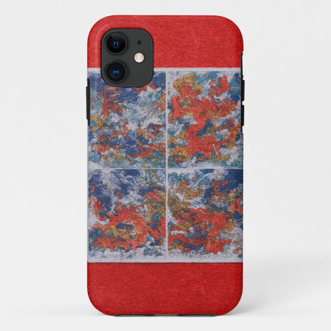 Abstract Elemental Art Mobile Case (Back)