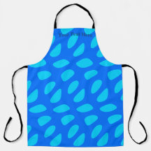Abstract Ellipse Pattern All-Over Print Apron