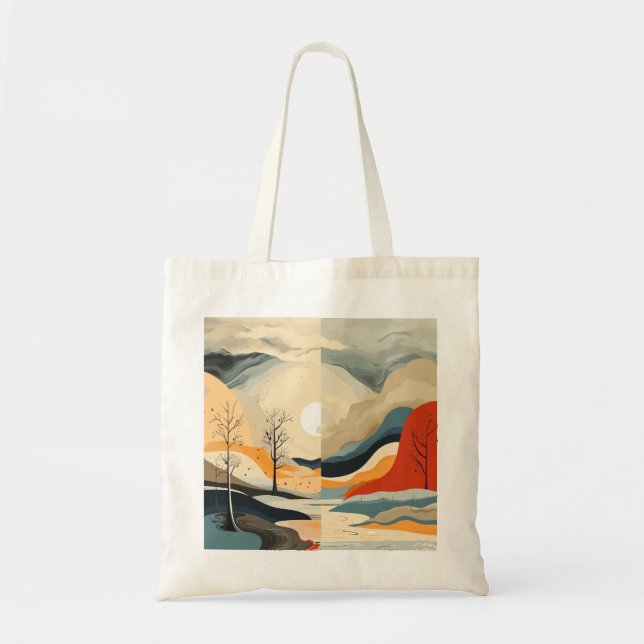 Abstract Emotional Landscapes Tote Bag (Front)