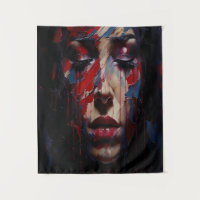 Abstract Emotional Portrait Expressionist Art
