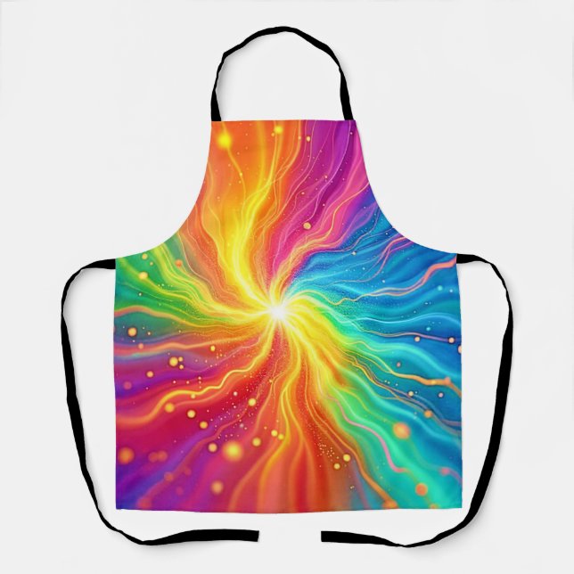 Abstract Energy Burst Graphic Apron (Front)