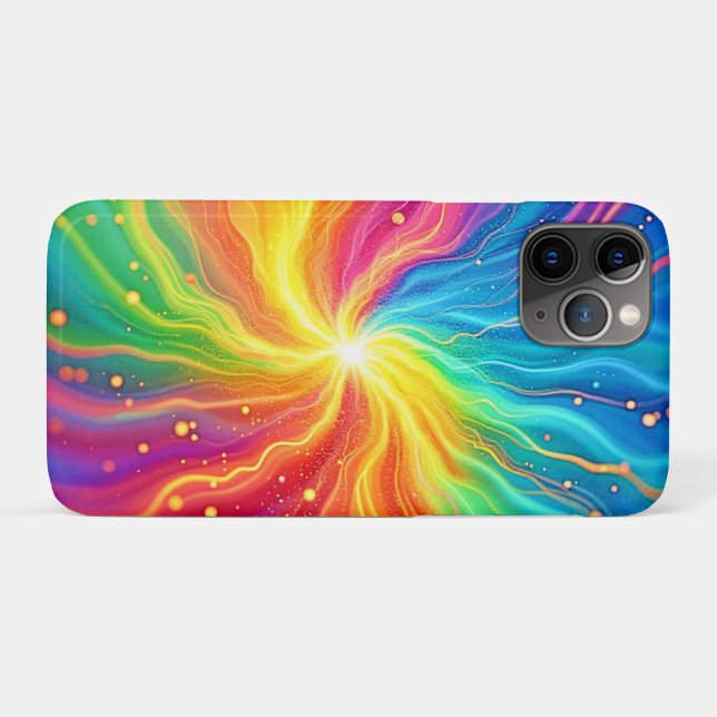 Abstract Energy Burst Graphic Case-Mate iPhone Case (Back (Horizontal))