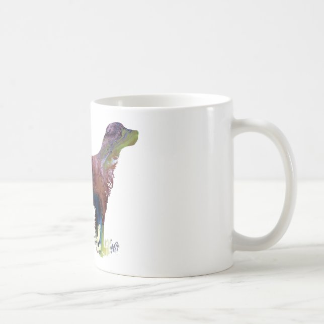 Abstract English setter silhouette Coffee Mug (Right)