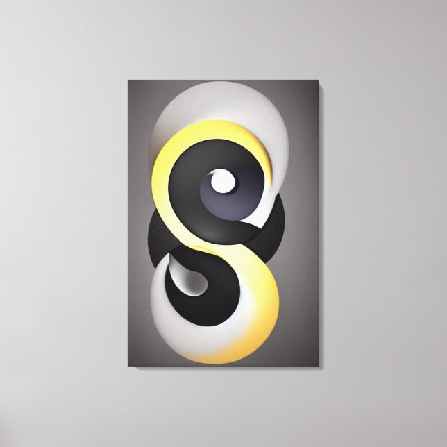 Abstract Enso Canvas Print (Front)