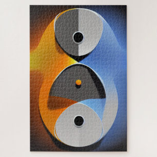Abstract Enso Jigsaw Puzzle