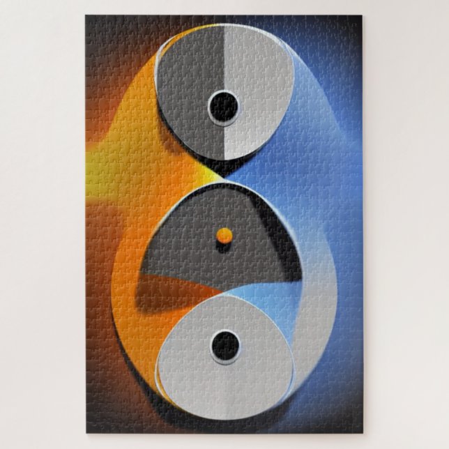 Abstract Enso Jigsaw Puzzle (Vertical)