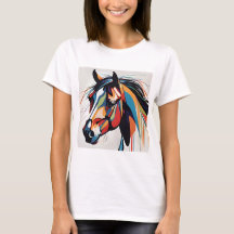 Abstract Equestrian Horse Mustang Pony Bronco Colt