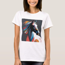 Abstract Equestrian Horse Mustang Pony Bronco Colt
