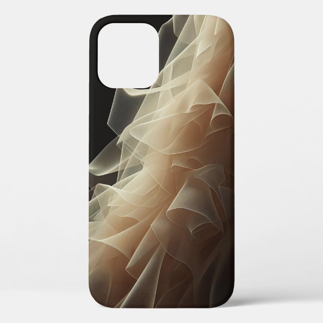 Abstract Ethereal Ruffled Tulle Phone Case - Delic (Back)