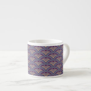 Abstract ethnic background 2 espresso cup