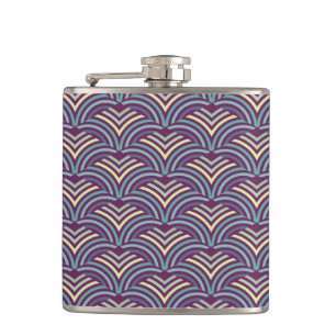 Abstract ethnic background 2 hip flask