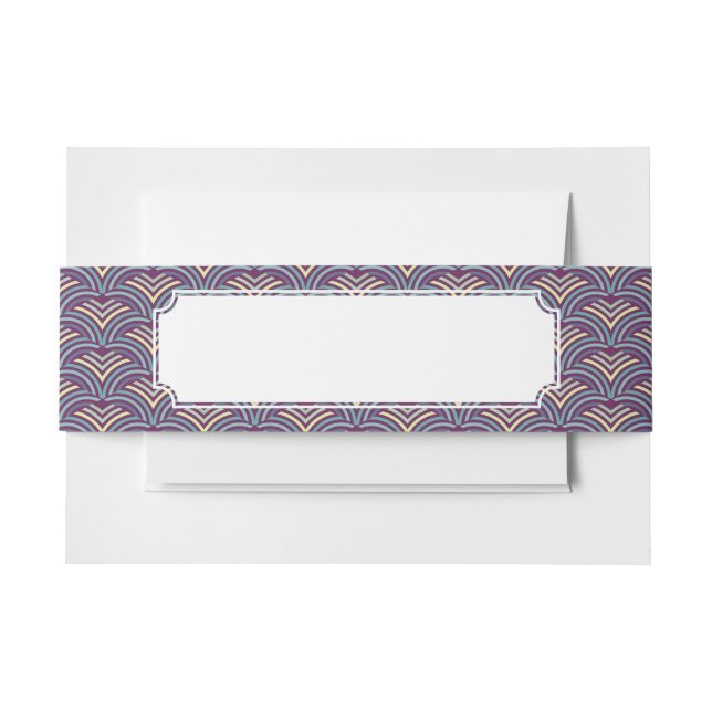 Abstract ethnic background 2 invitation belly band (Front Example)