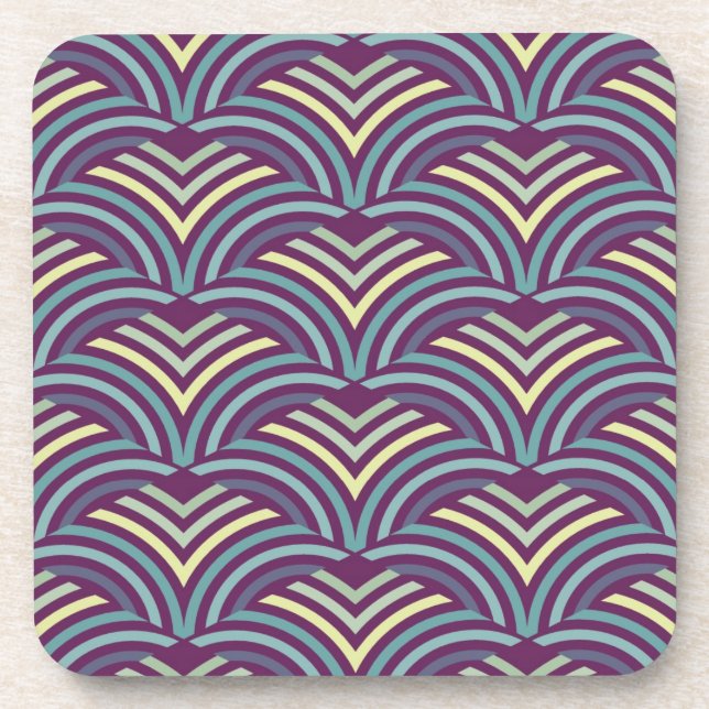 Abstract ethnic background coaster (Front)