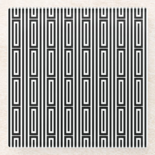 Abstract ethnic background glass coaster