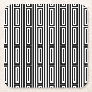 Abstract ethnic background square paper coaster