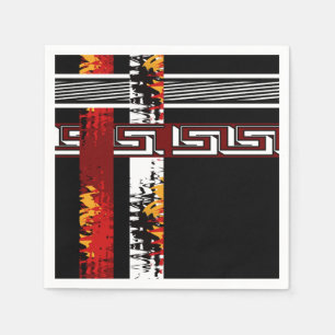 Abstract , ethnic, creative napkin