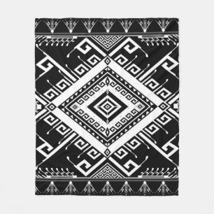 Abstract ethnic geometric pattern background desig fleece blanket