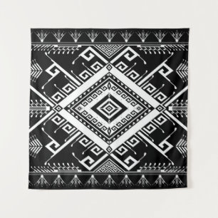 Abstract ethnic geometric pattern background desig tapestry
