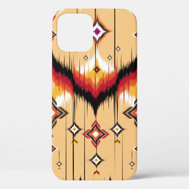 Abstract ethnic geometric pattern background, Ikat Case-Mate iPhone Case (Back)