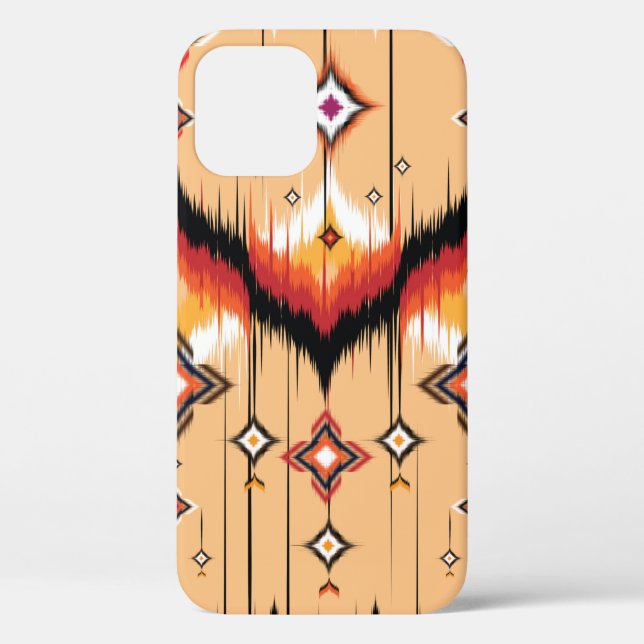 Abstract ethnic geometric pattern design, Ikat geo Case-Mate iPhone Case (Back)