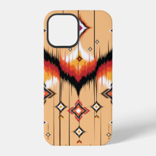Abstract ethnic geometric pattern design, Ikat geo iPhone 12 Case