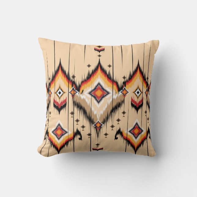Abstract ethnic geometric pattern design, illustra cushion (Front)