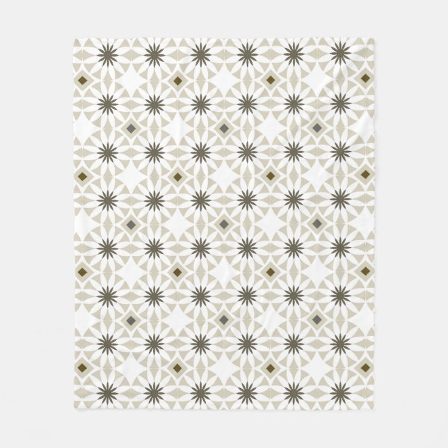 Abstract ethnic geometric patterns design backgrou fleece blanket (Front)