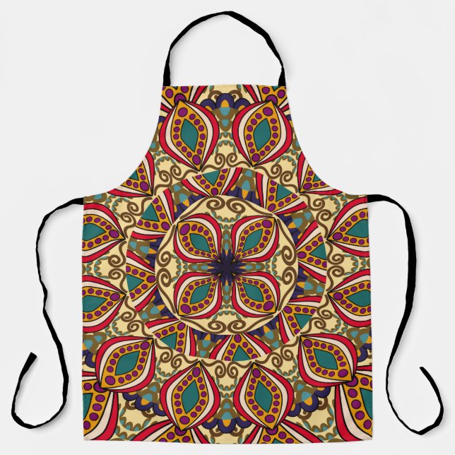 Abstract Ethnic Ornate Backgroundabstract,antique, Apron (Front)