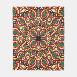 Abstract Ethnic Ornate Backgroundabstract,antique, Fleece Blanket