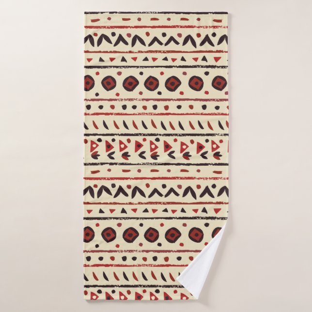 Abstract ethnic seamless pattern bath towel (Bath Towel)