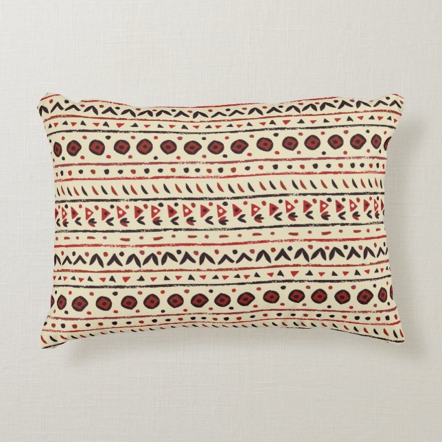 Abstract ethnic seamless pattern decorative cushion (Front)