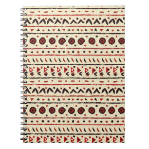 Abstract ethnic seamless pattern notebook