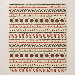 Abstract ethnic seamless pattern sherpa blanket
