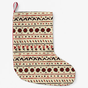 Abstract ethnic seamless pattern small christmas stocking