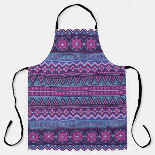 Abstract ethnic stripe pattern,  ornamental vintag apron
