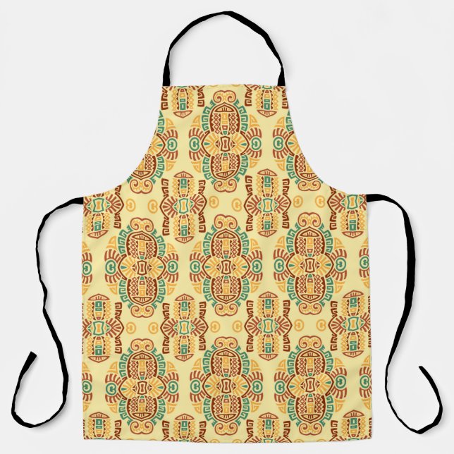 Abstract Ethnic vintage Seamless Pattern. Trendy b Apron (Front)