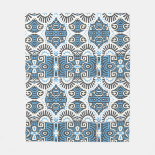 Abstract Ethnic vintage Seamless Pattern. Trendy b Fleece Blanket